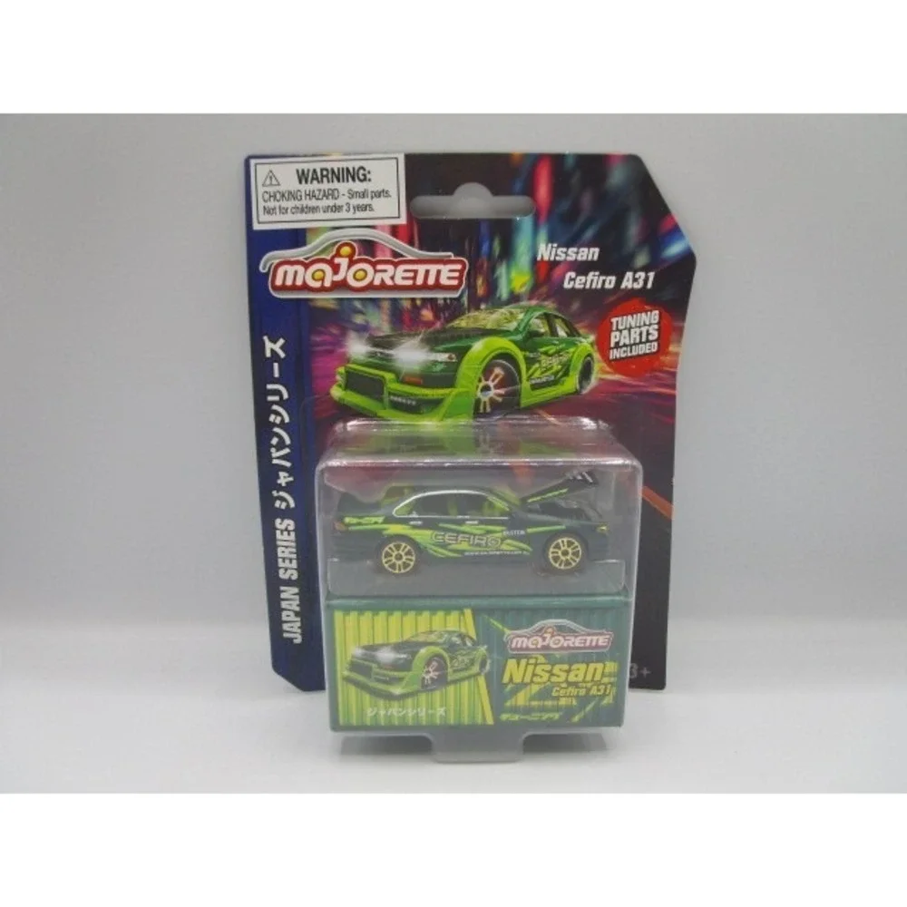 Majorette Japan Series Nissan Cefiro A31 Green With Tuning Parts Diecast Car